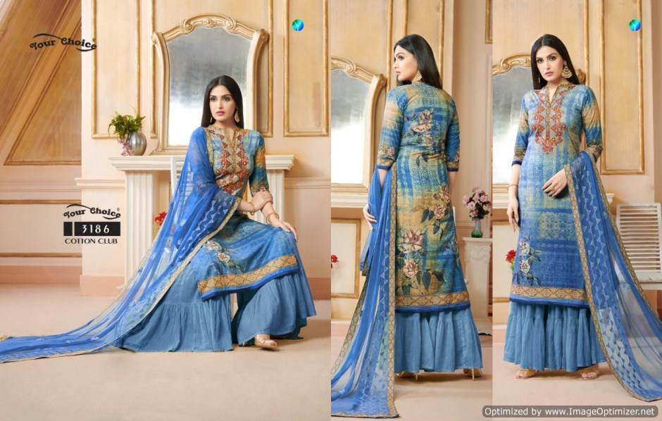 Cotton Club Your Choice Designer Salwar Suits Catalogue