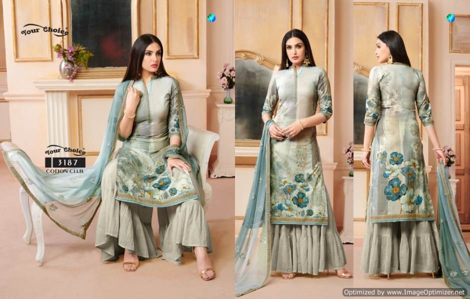 Cotton Club Your Choice Designer Salwar Suits Catalogue