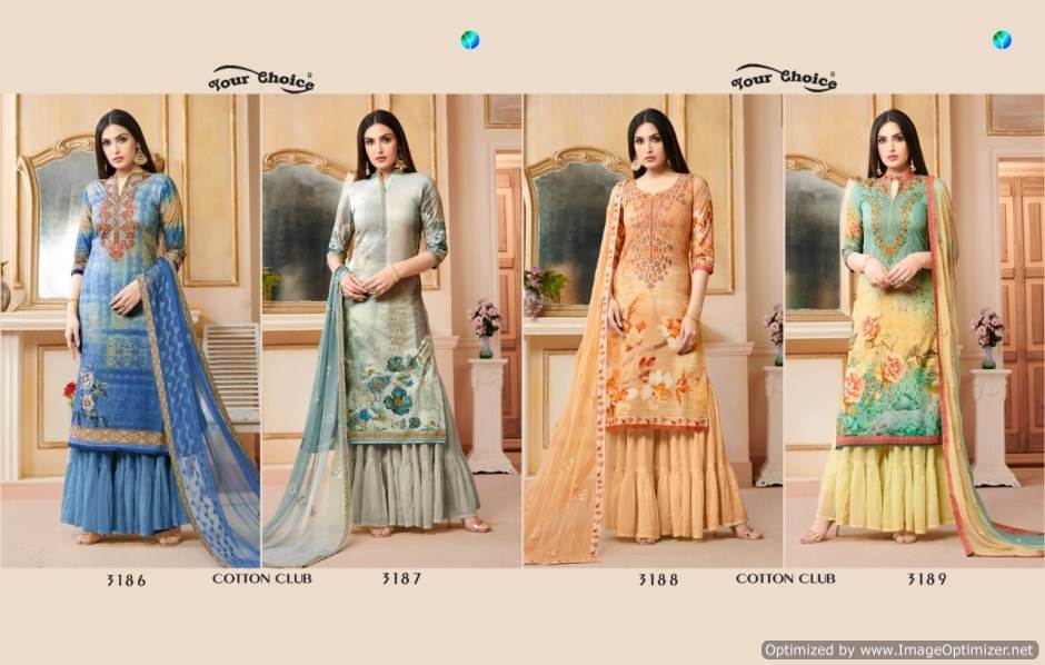 Cotton Club Your Choice Designer Salwar Suits Catalogue