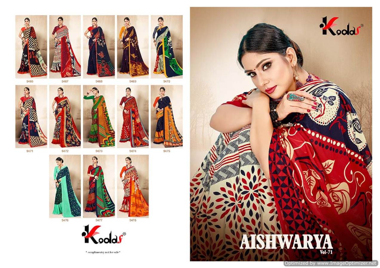 Aishwariya Vol 71 By Kodas Group Daily Wear Sarees