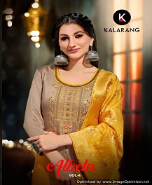 Albela Vol 4 By Kalarang Fashion Designer Dress Materials Catalogue