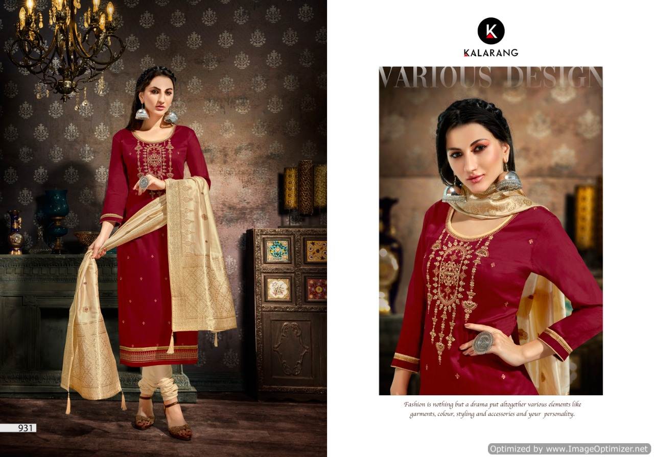 Albela Vol 4 By Kalarang Fashion Designer Dress Materials Catalogue