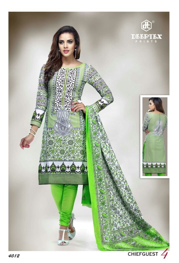 Chief Guest Hit List Deeptex  Printed Dress Materials Catalogue