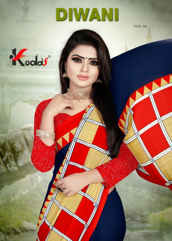 Diwani Vol 56 Kodaas Brant Printed Sarees Catalogue