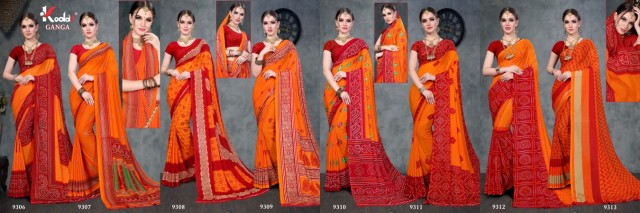 Ganga By Kodas Group Daily Wear Sarees Catalogue