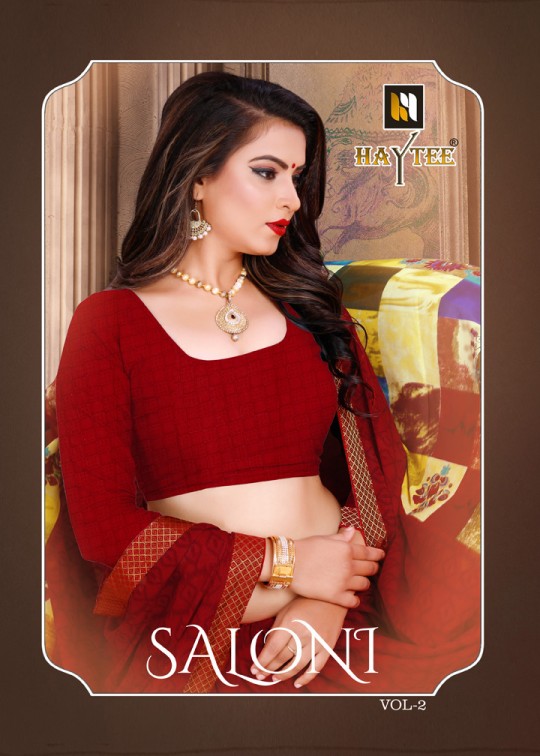 Saloni Vol 2 Haytee Printed Sarees Catalogue
