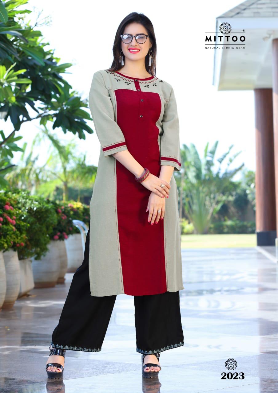 Mittoo Present S Panghat Nx Kurtis With Plazzo