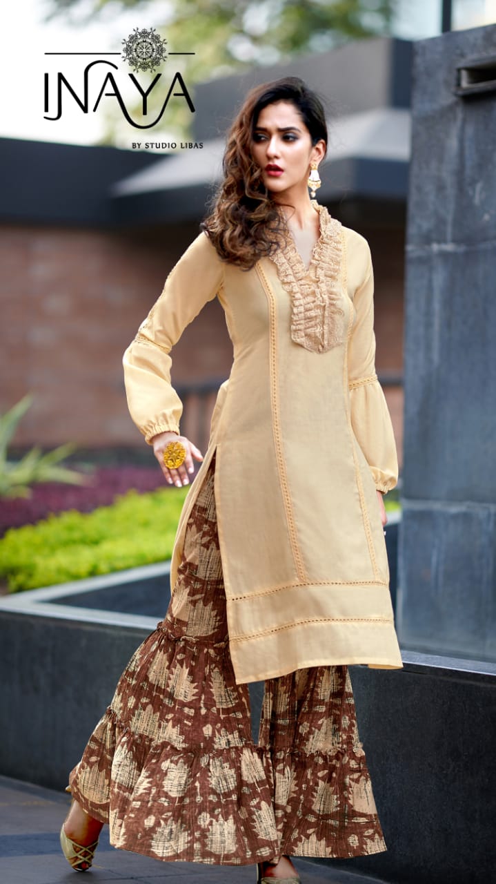 Formal  Inaya Party Wear  Kurti With Plazzo Catalogue