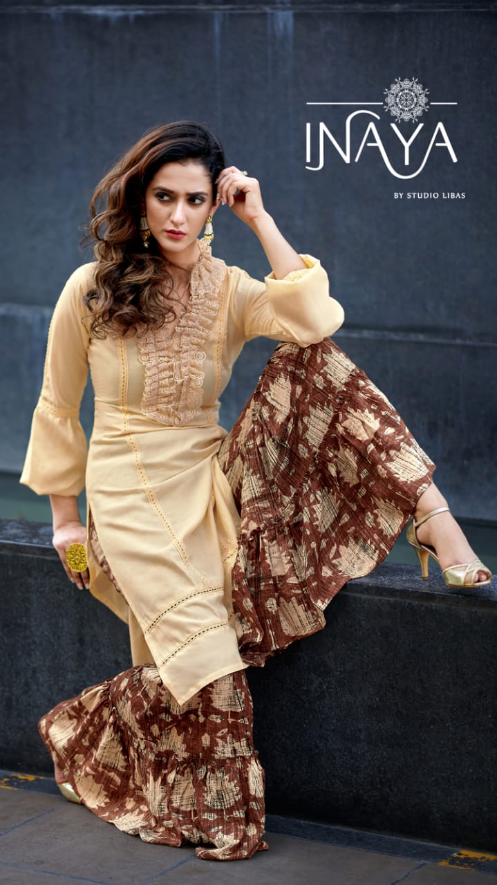 Formal  Inaya Party Wear  Kurti With Plazzo Catalogue
