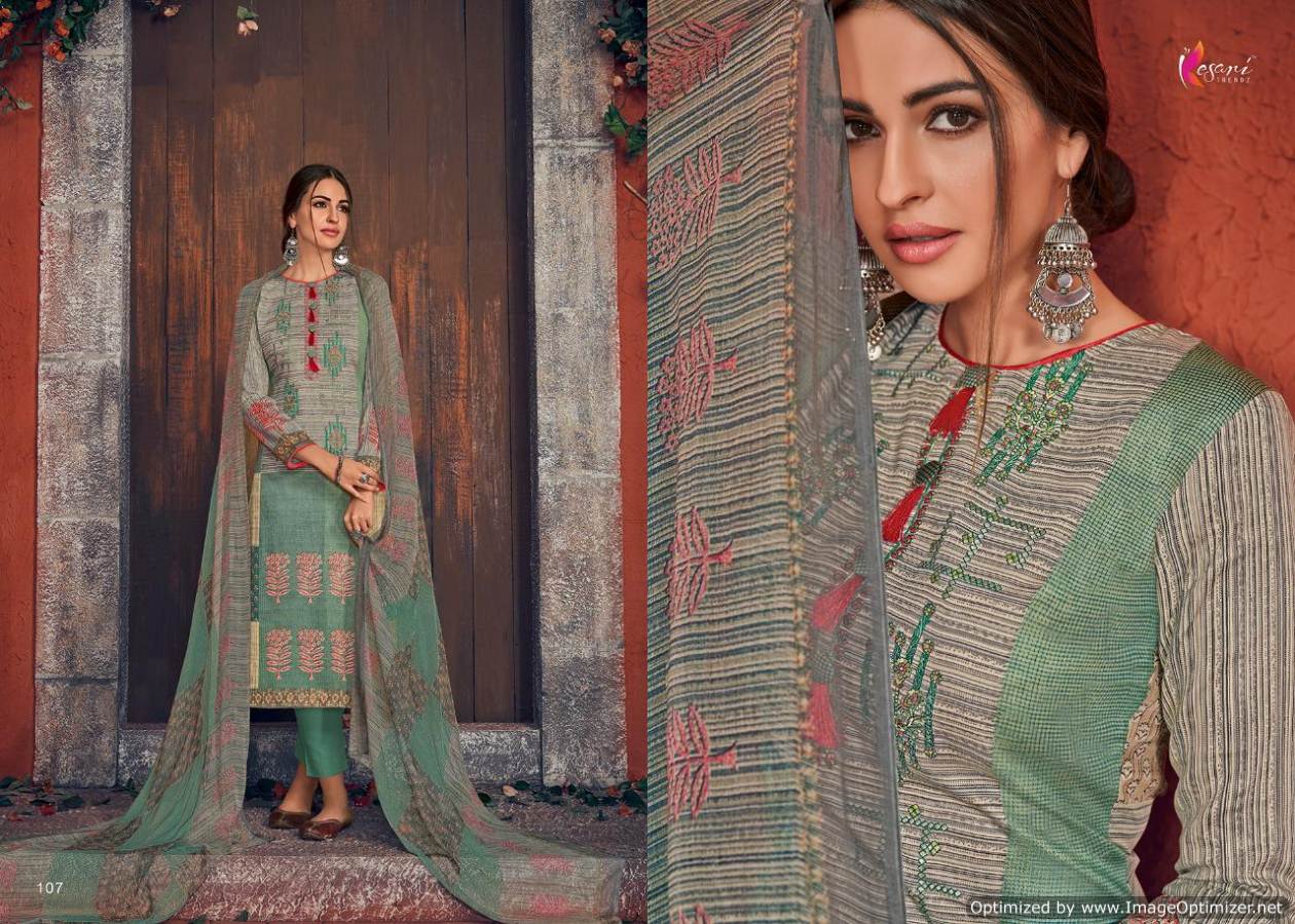 Posh Vol 1 Kesari Trends Designer Dress Materials Catalogue