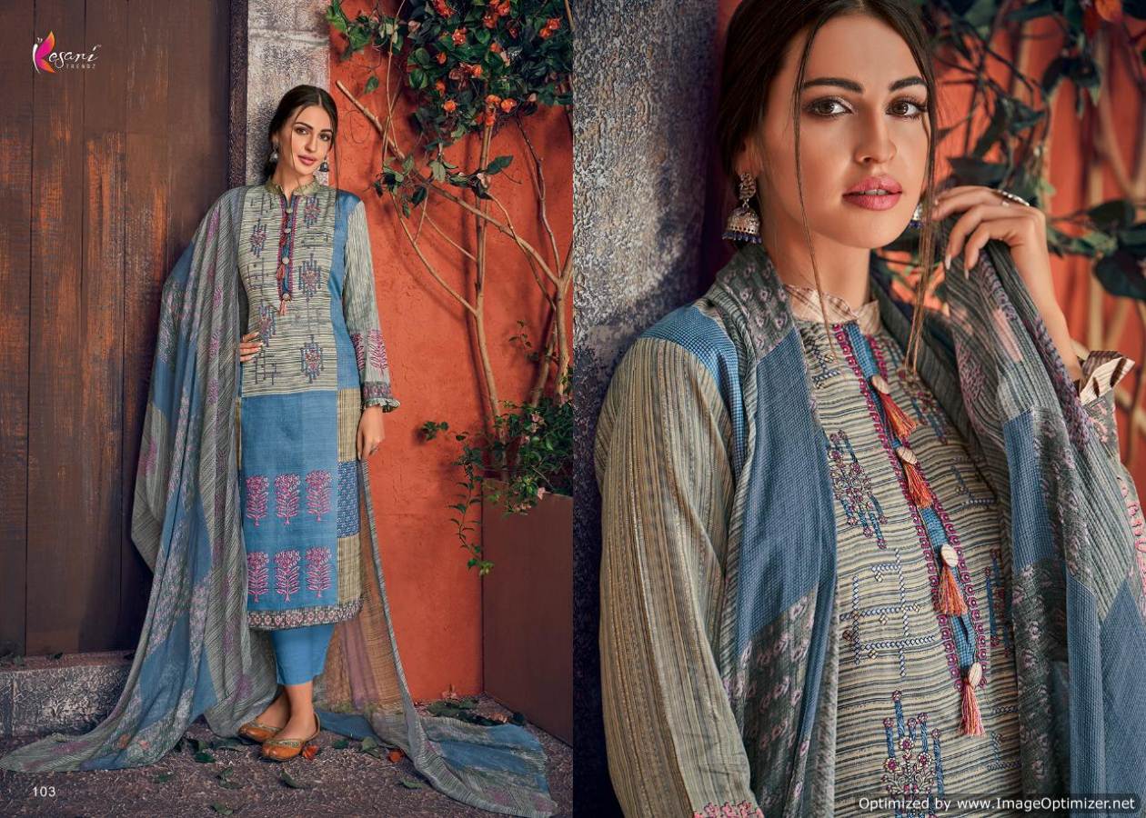 Posh Vol 1 Kesari Trends Designer Dress Materials Catalogue
