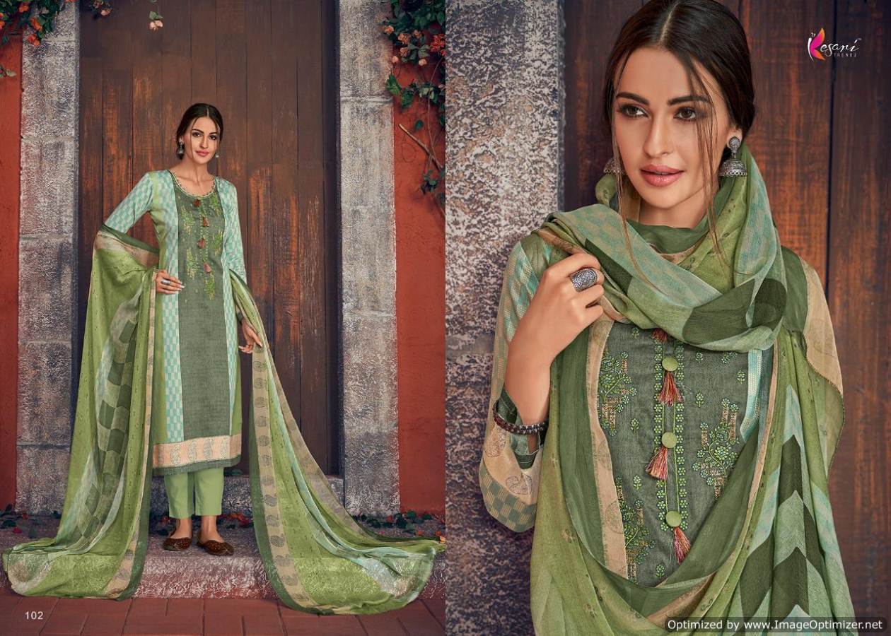 Posh Vol 1 Kesari Trends Designer Dress Materials Catalogue