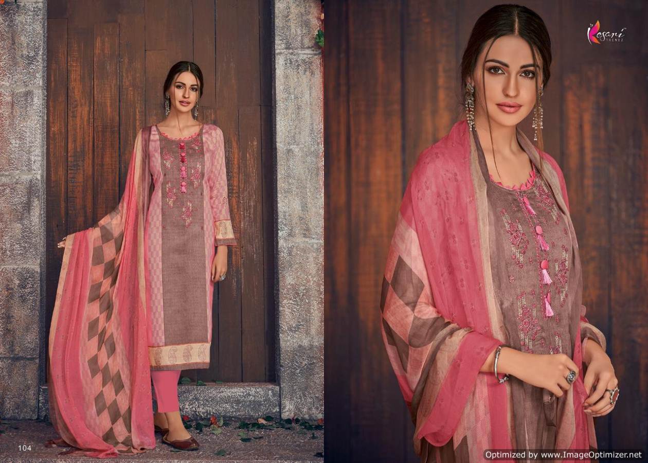 Posh Vol 1 Kesari Trends Designer Dress Materials Catalogue
