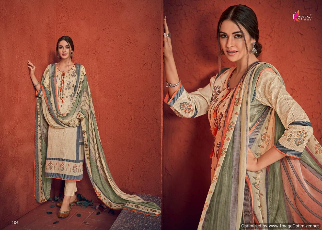 Posh Vol 1 Kesari Trends Designer Dress Materials Catalogue