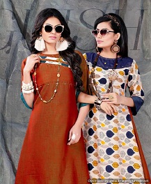 Kinti Fashion By Sunday Monday Printed Anarkali Kurtis Catalogue