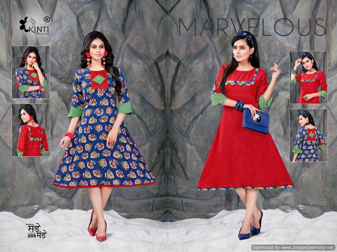 Kinti Fashion By Sunday Monday Printed Anarkali Kurtis Catalogue