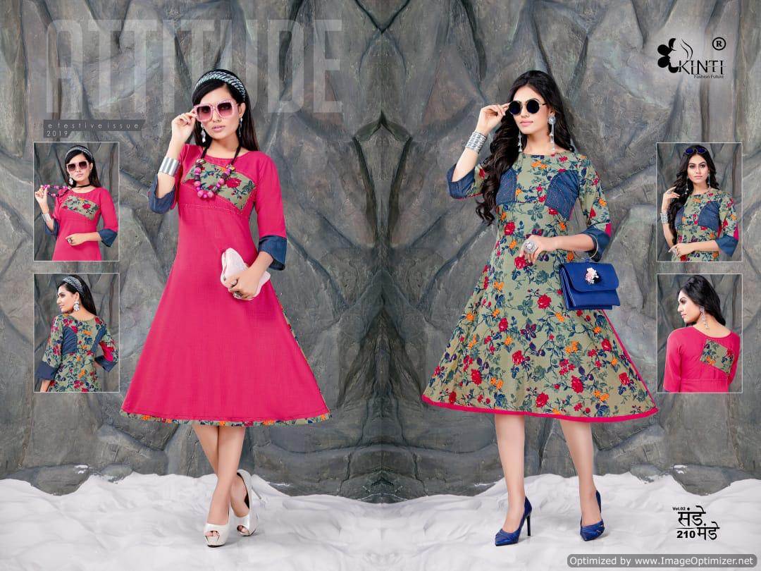 Kinti Fashion By Sunday Monday Printed Anarkali Kurtis Catalogue