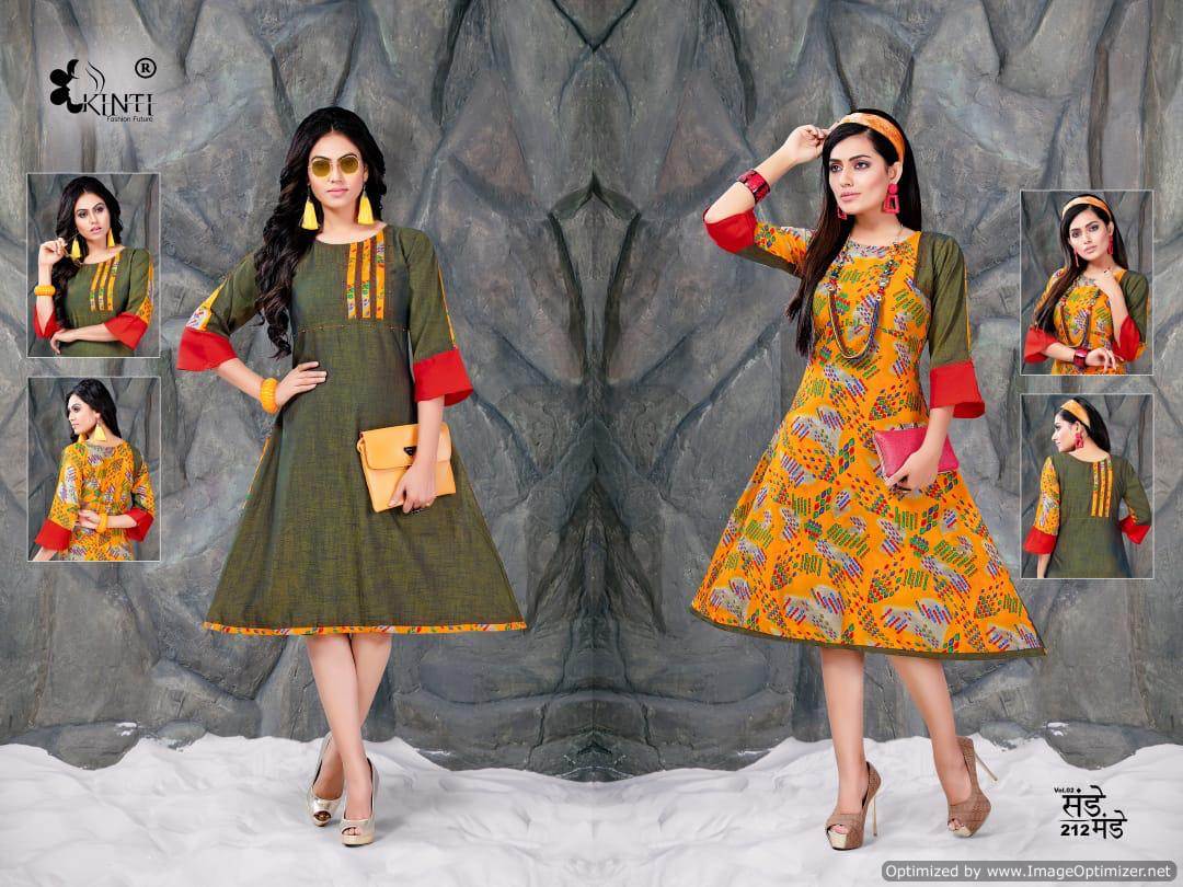 Kinti Fashion By Sunday Monday Printed Anarkali Kurtis Catalogue