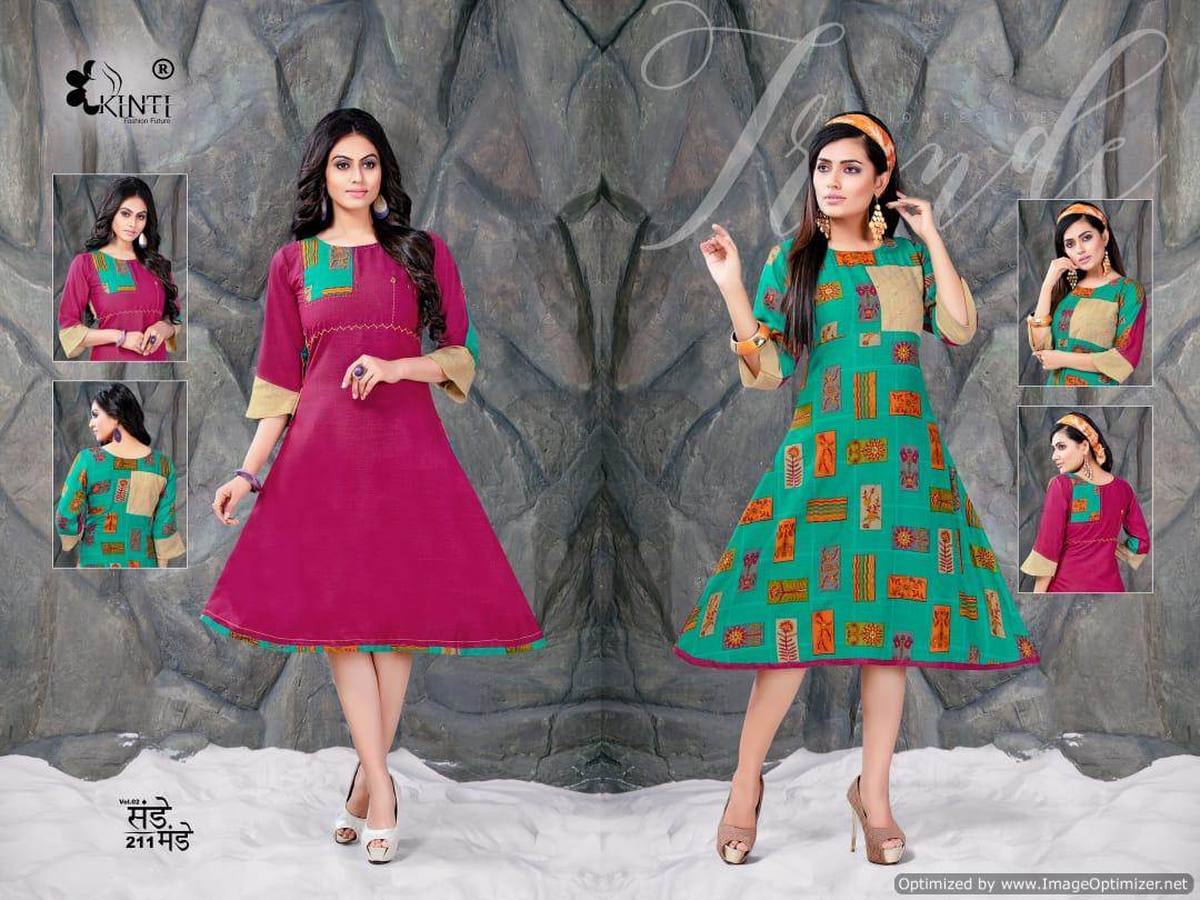 Kinti Fashion By Sunday Monday Printed Anarkali Kurtis Catalogue