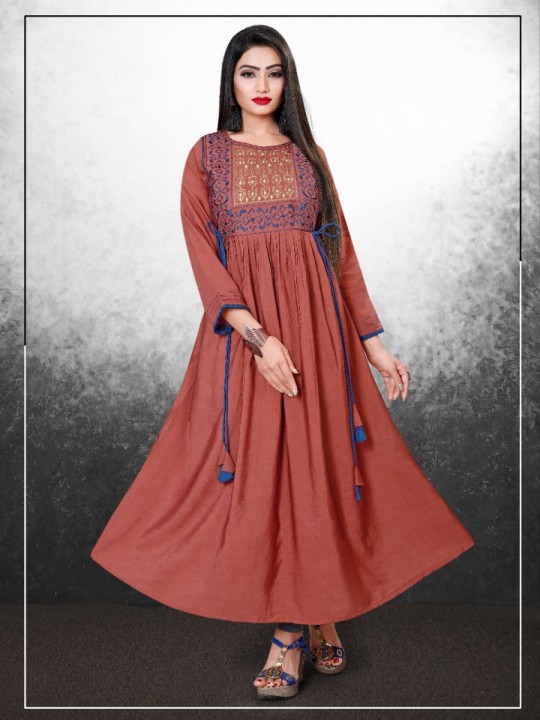 Mudpi Sitka Designer Long Kurti Catalogue