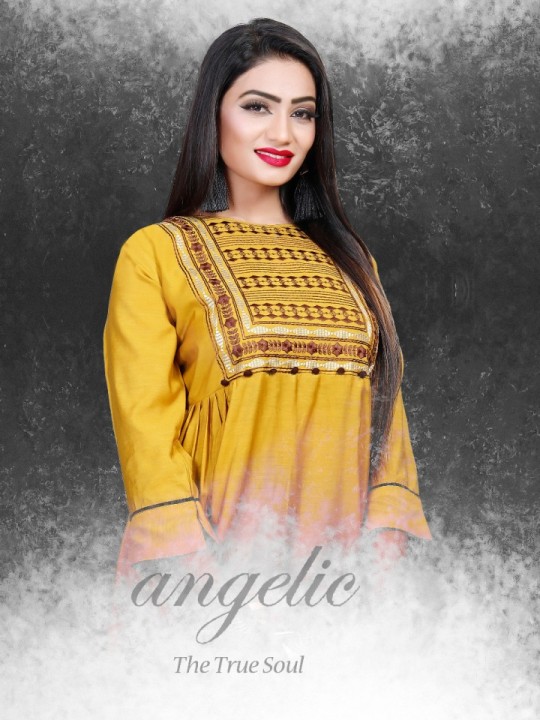 Mudpi Sitka Designer Long Kurti Catalogue