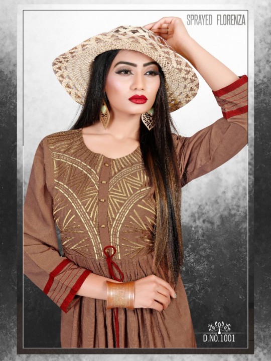 Mudpi Sitka Designer Long Kurti Catalogue