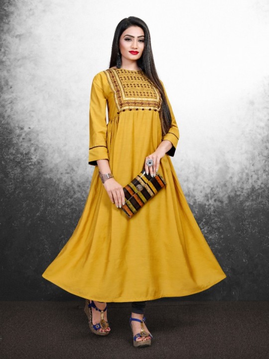Mudpi Sitka Designer Long Kurti Catalogue