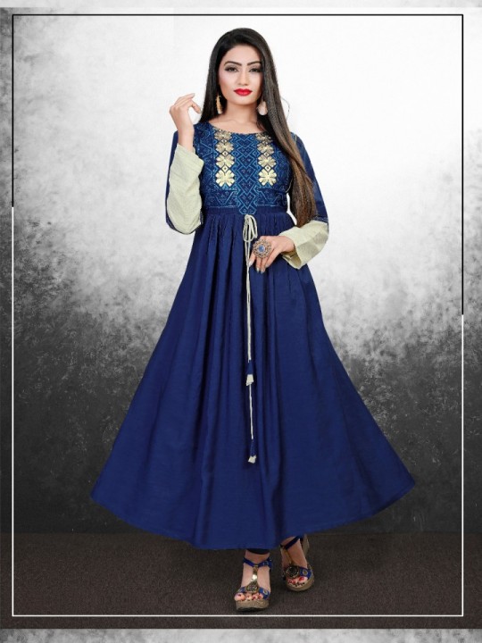 Mudpi Sitka Designer Long Kurti Catalogue