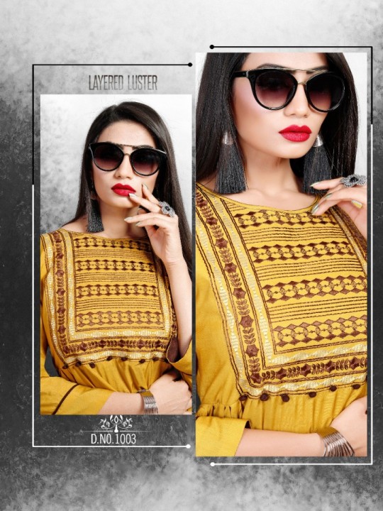 Mudpi Sitka Designer Long Kurti Catalogue