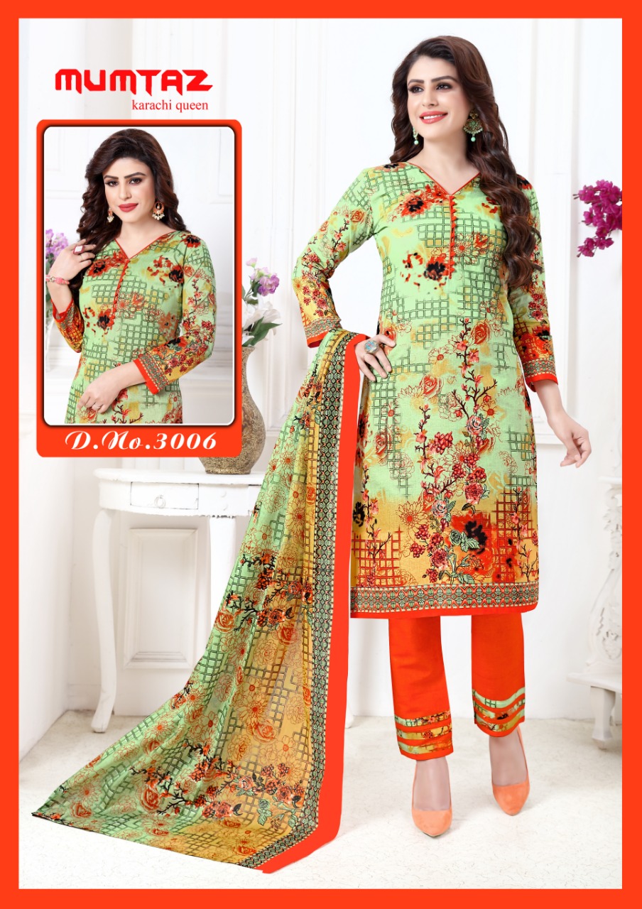 Karanchi Vol 3 Mumtaz Arts  Printed Cotton Dress Materials  Catalogue
