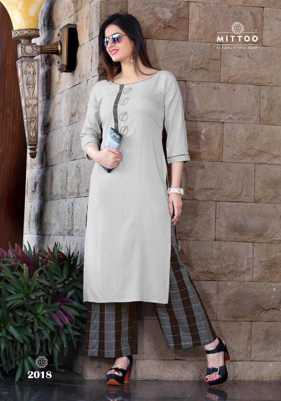 Panghat Nx By Mittoo Printed Kurti With Plazzo Catalogue