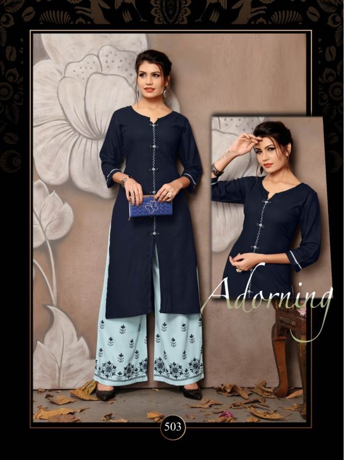 Plazzo House Vol 5 Designer Kurti With Plazzo Catalogue