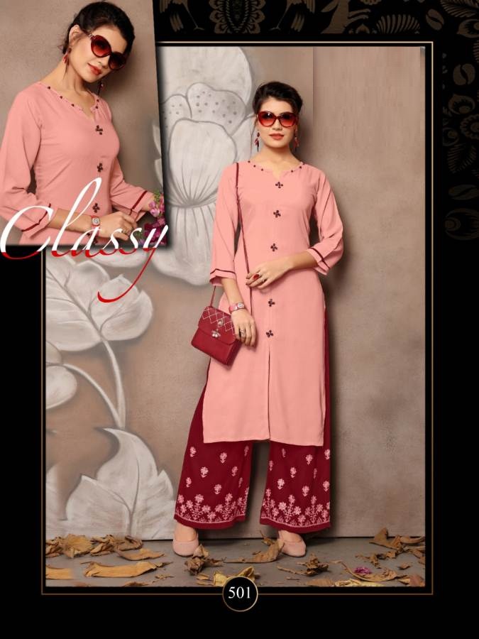 Plazzo House Vol 5 Designer Kurti With Plazzo Catalogue