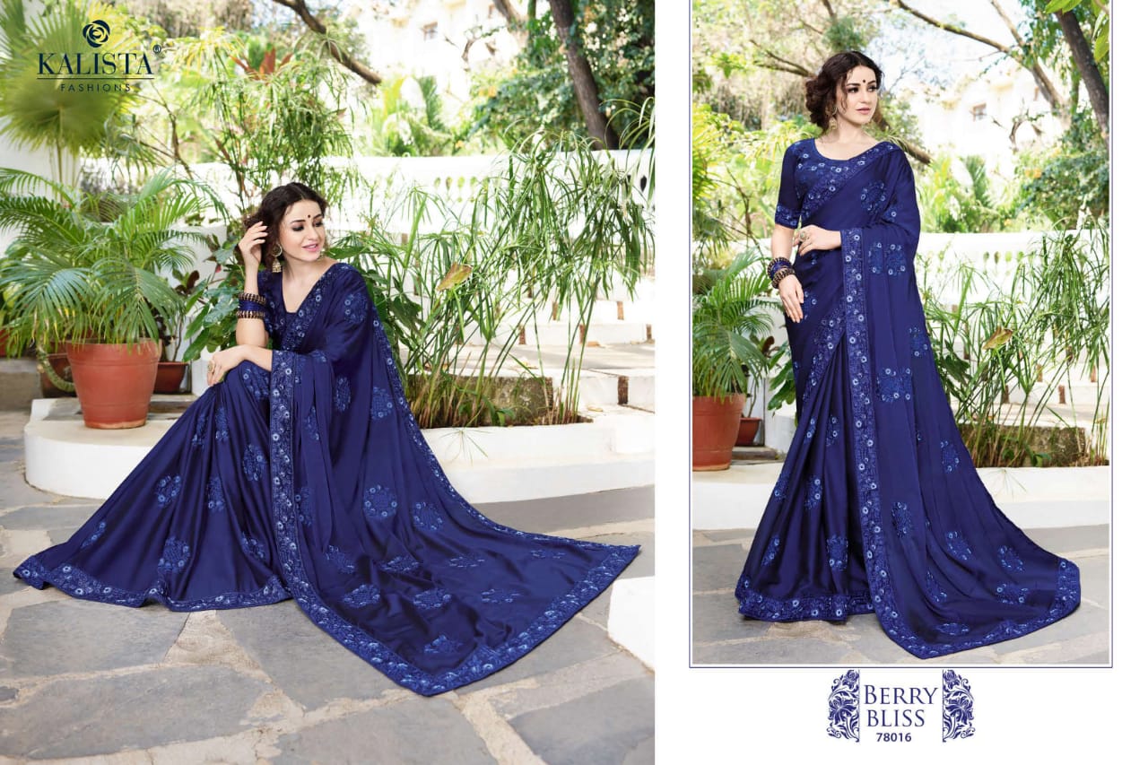 Rock N Roll By Kalista Fashion Embroidery Work Sarees Collection.