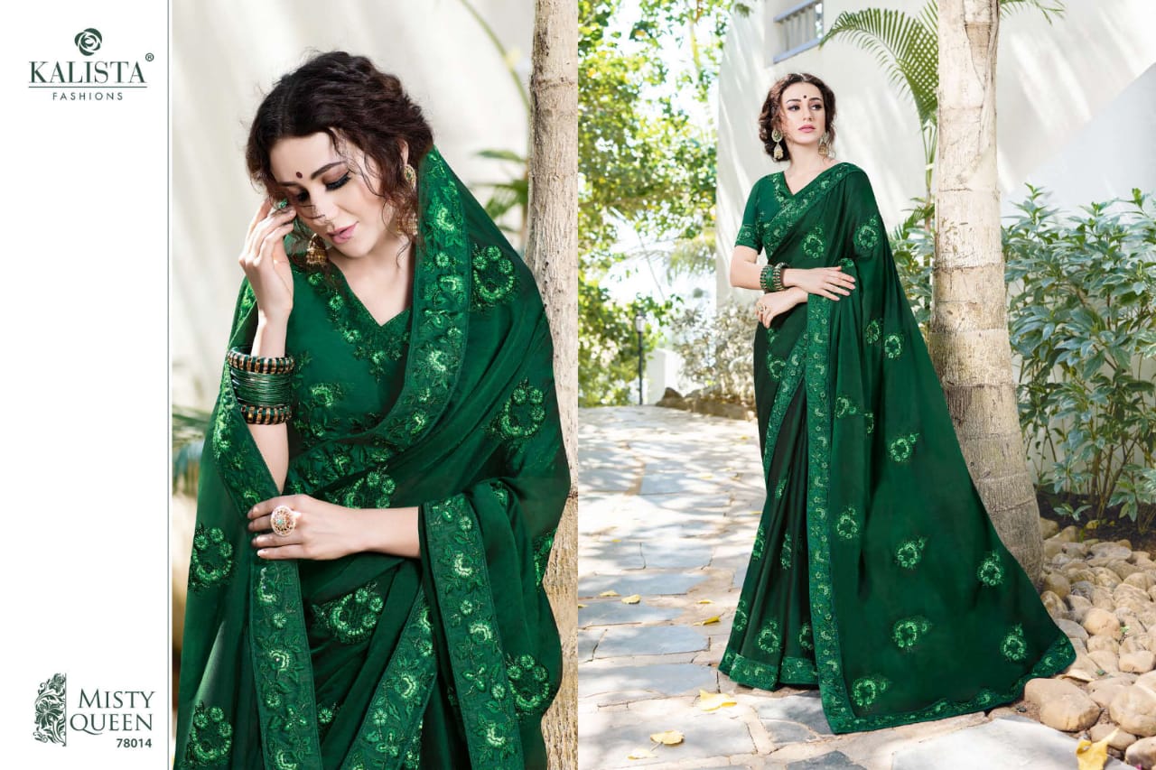 Rock N Roll By Kalista Fashion Embroidery Work Sarees Collection.