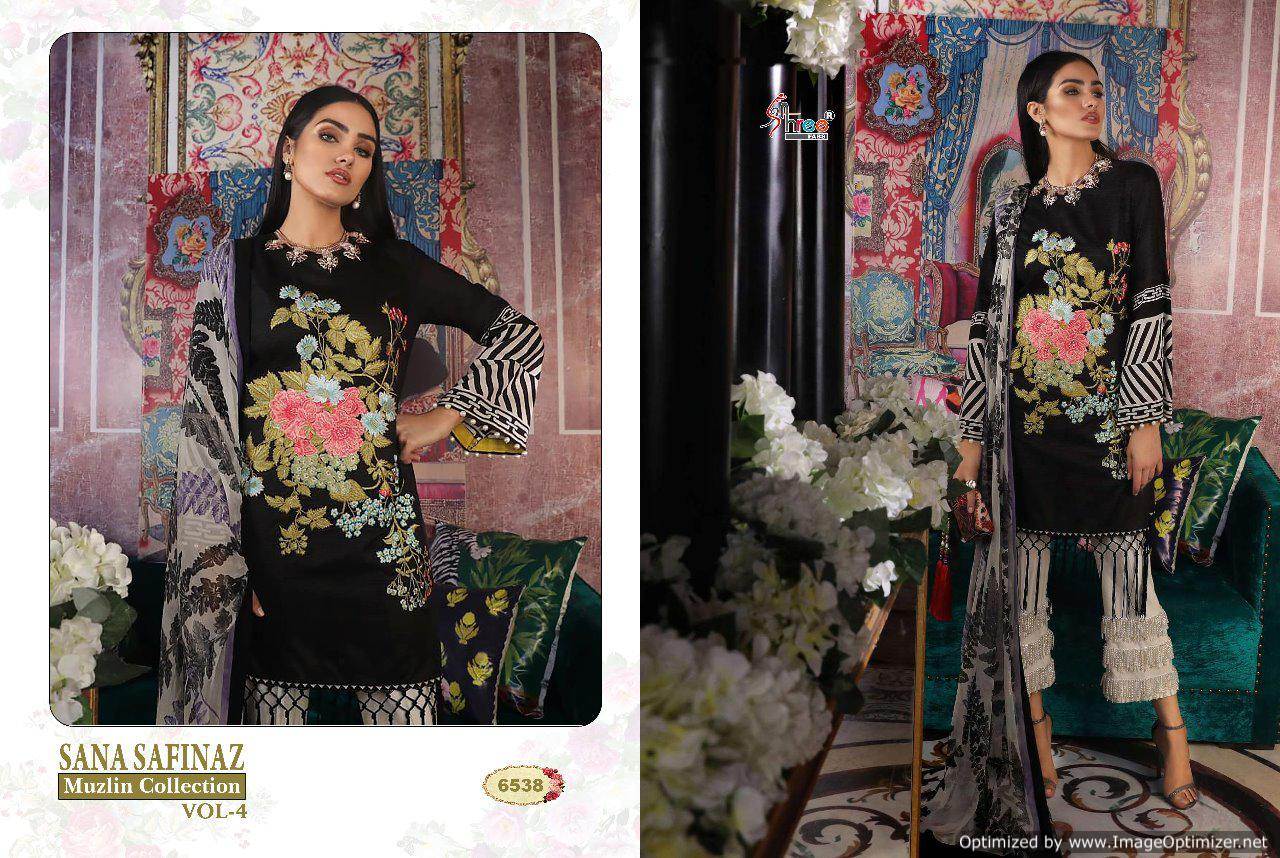 Sana Safinaz Muzlin Collection Vol 4 By Shree Fabs Salwar Kameez Catalogue