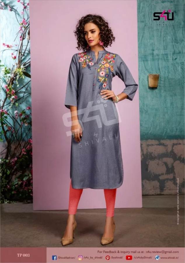 Tropical Ankel S4u  By Shivali Designer Kurtis Catalogue