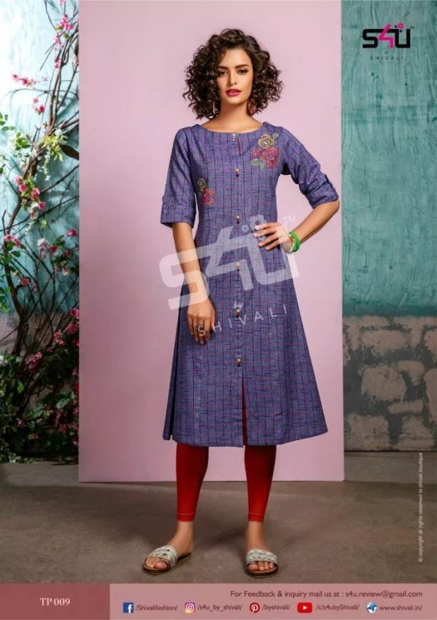 Tropical Ankel S4u  By Shivali Designer Kurtis Catalogue