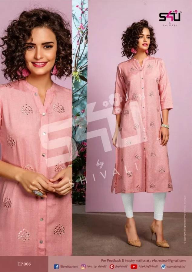 Tropical Ankel S4u  By Shivali Designer Kurtis Catalogue