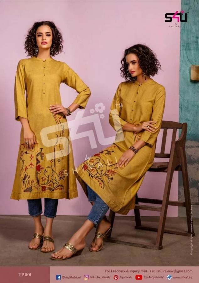 Tropical Ankel S4u  By Shivali Designer Kurtis Catalogue