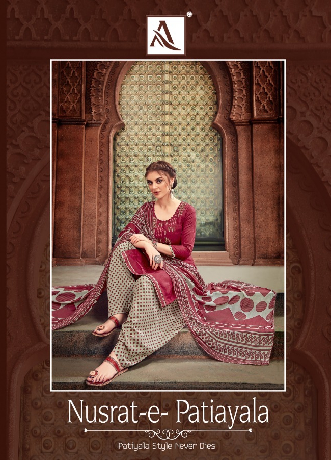 Nusrat E Patiyala Alok Suit Designer Dress Materials Catalogue