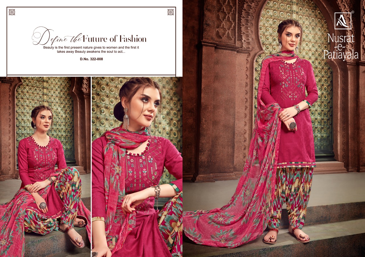 Nusrat E Patiyala Alok Suit Designer Dress Materials Catalogue