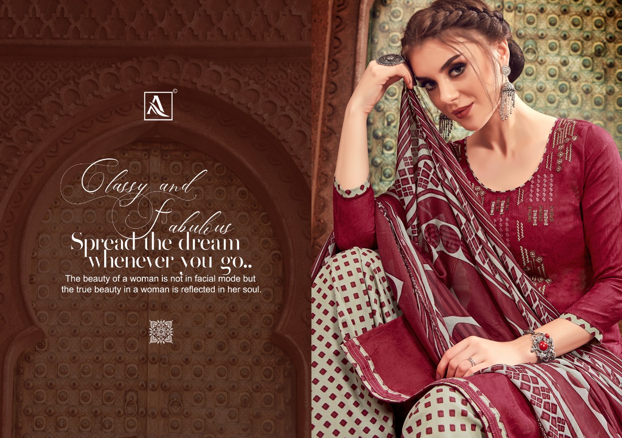 Nusrat E Patiyala Alok Suit Designer Dress Materials Catalogue