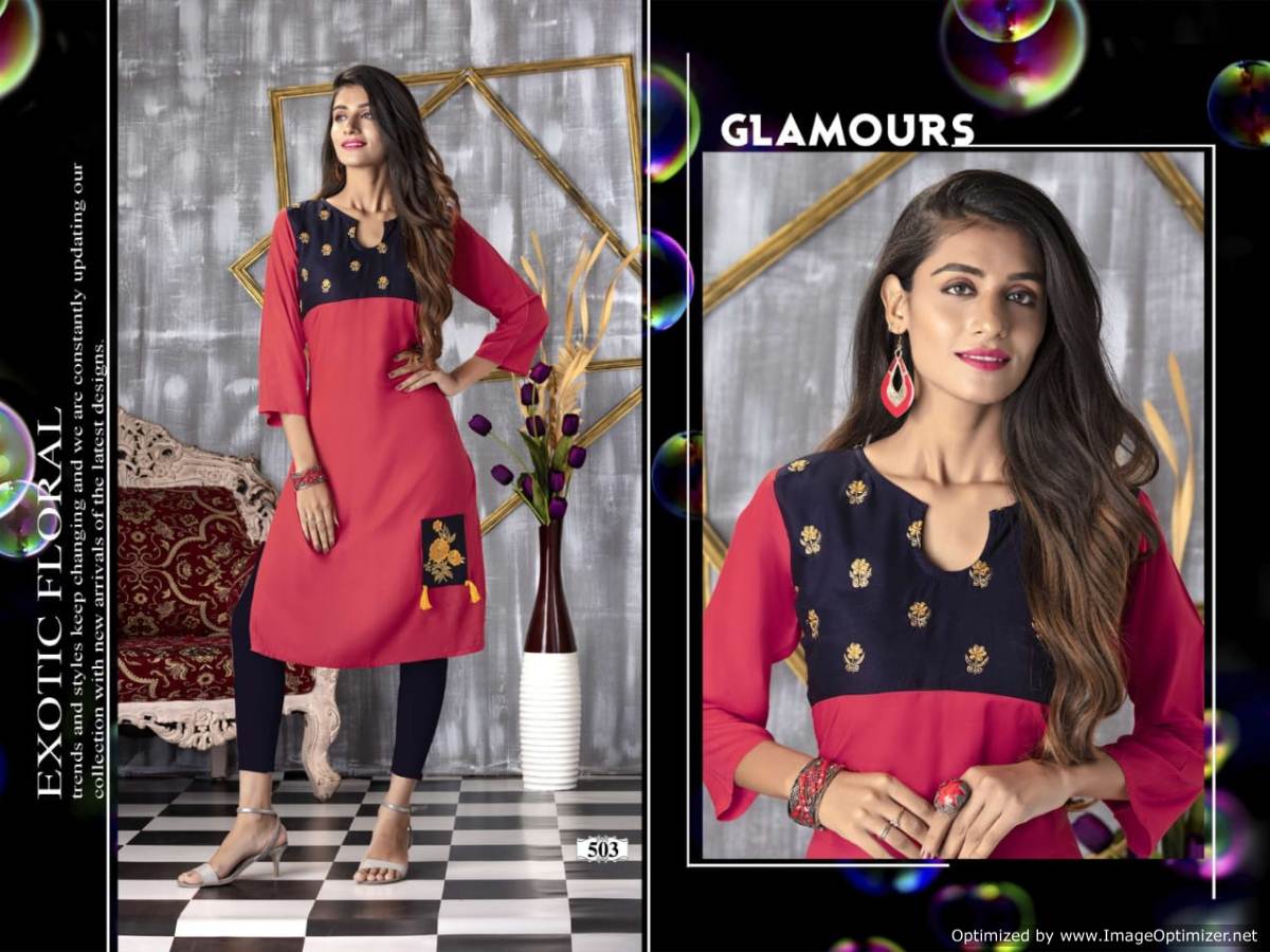 Avani By Trendy Fashion Rayon Causal Wear Kurtis Catalogue