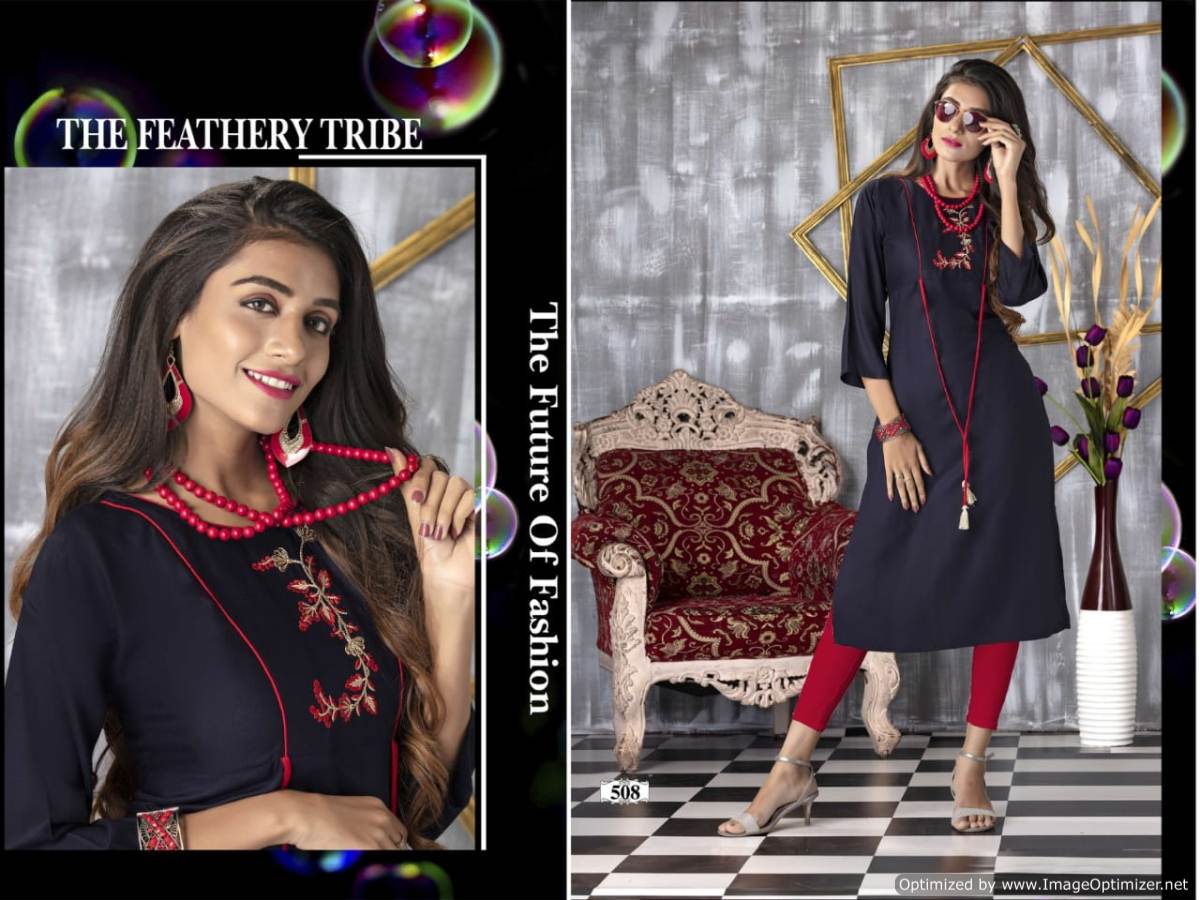 Avani By Trendy Fashion Rayon Causal Wear Kurtis Catalogue