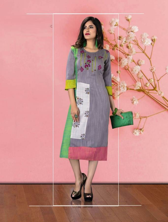 D Rangrasiya Rayon Designer Kurtis Catalogue