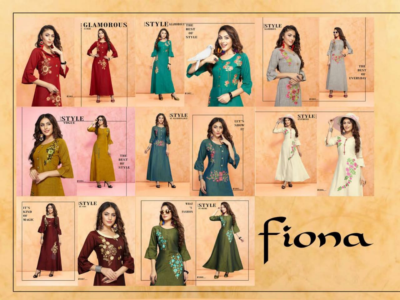 Flona Trendy Designer Kurti Catalogue