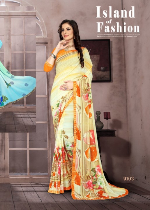 Ice Club Vol 3 Printed Daily Wear Sarees By Kodas Group