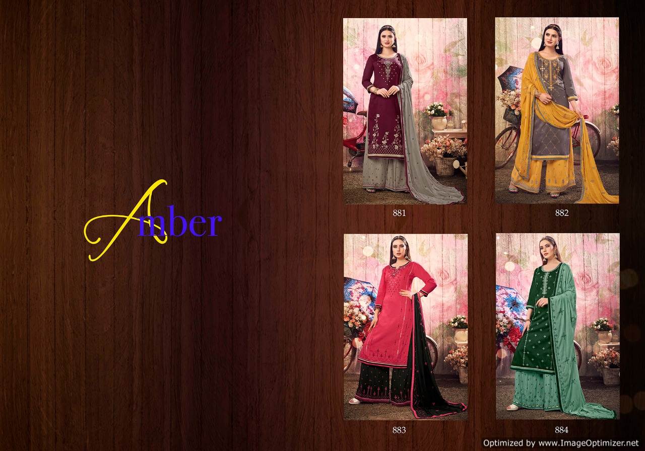 Amber By Kalarang Fashion Designer Lehenga Palazzo Salwar Suit