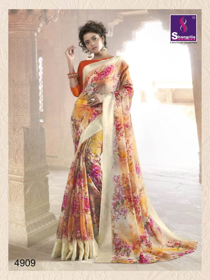 Kanchana Cotton 19 By Shangrila Printed Rich Sarees Collection